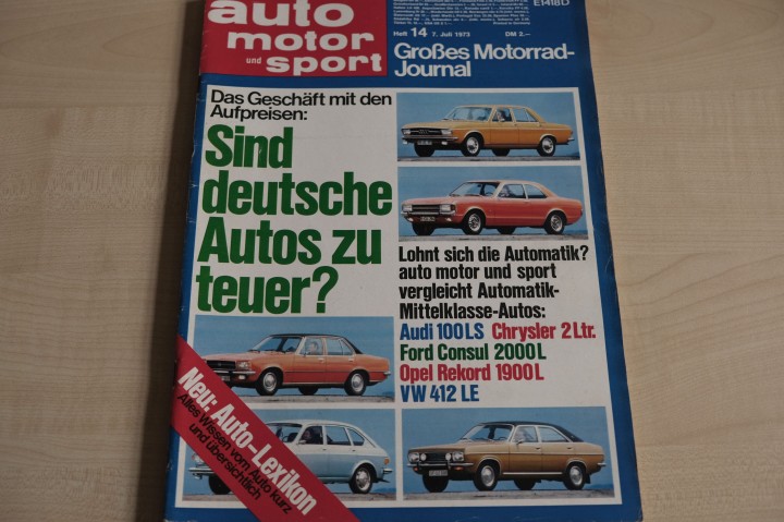 Deckblatt Auto Motor und Sport (14/1973)